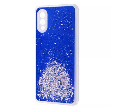 Чехол WAVE Brilliant Case с блестками для Samsung Galaxy A02 Blue 58007