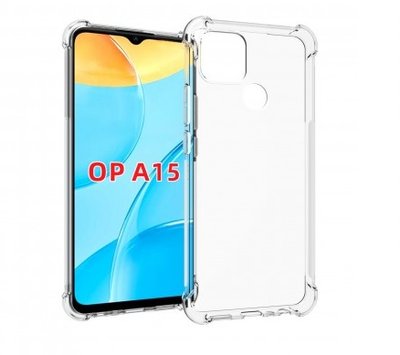 Противоударный Чехол Stez для Oppo A15 / A15s Прозрачный 53529