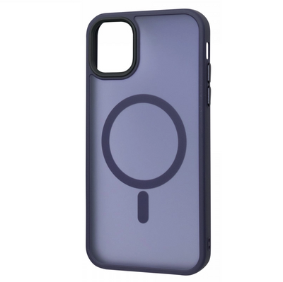 Чохол PHIBR Metal Buttons MagSafe для Iphone 11 Deep Navy 84643