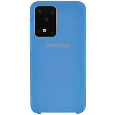 Чохол Silicone Case для Samsung Galaxy S20 Ultra Синій / Blue 40194