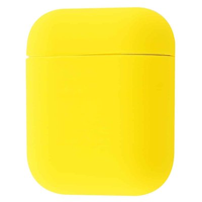 Чехол Silicone Ultra Slim для Apple Airpods Lemon yellow 36600