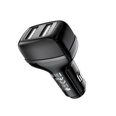 Автомобільний зарядний пристрій Hoco Z36 2USB Black 83635