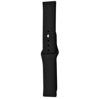 Ремінець Silicone Sport для Xiaomi Amazfit / Samsung 20 mm Чорний / Black