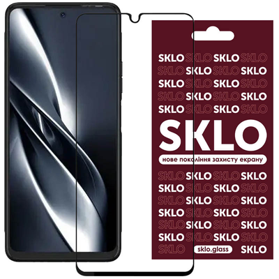 Защитное стекло Premium SKLO для Tecno POVA 3 LF7n Black 70021