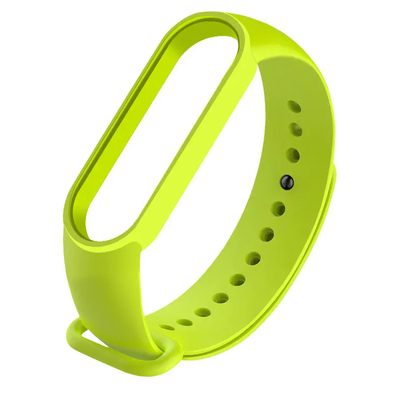 Ремешок Silicone для Xiaomi Mi Band 5/6 Lime green 61976