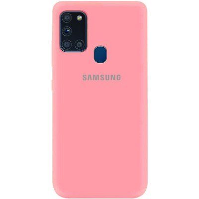 Чехол Silicone Cover A для Samsung Galaxy A21s Розовый / Pink 42976-1