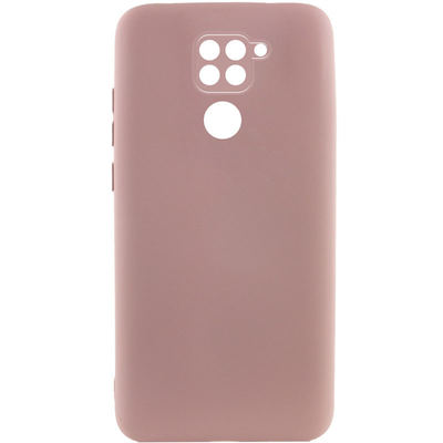 Чехол Silicone Lakshmi A Full Camera для Xiaomi Redmi Note 9 / Redmi 10X Розовый / Pink Sand 66546