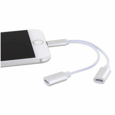 Адаптер Lightning to 2 Lightning (Audio + Charge) White 37515