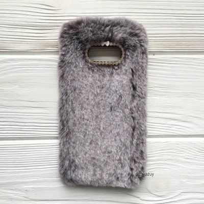 Чехол с меха Пушистик для Samsung G950 Galaxy S8 Brown 33036