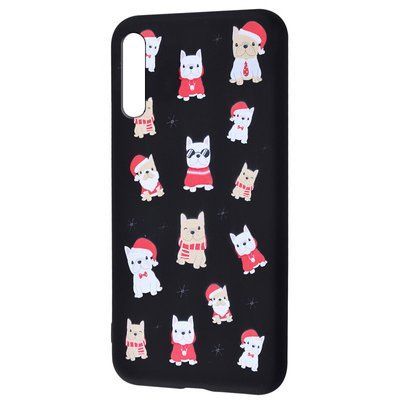 Чохол WAVE New Year для Samsung Galaxy A50/A30s Dogs / Black 48307