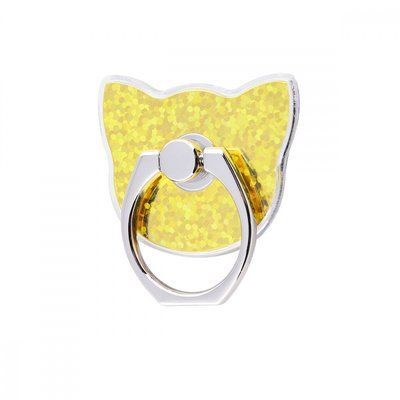 Кольцо держатель для телефона Gold Shining Kitty Yellow 52833