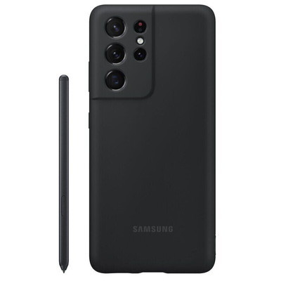 Чохол Silicone Cover S Pen для Samsung Galaxy S21 Ultra EF-PG99PTBEGRU Black 84543
