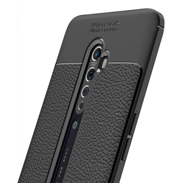 Чехол Imkoz с имитацией кожи для Oppo Reno 2 Черный 45997