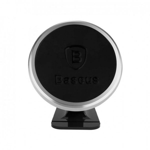 Автодержатель для телефона Baseus 360 Degree Rotation Magnetic Mount Paste Silver 52352