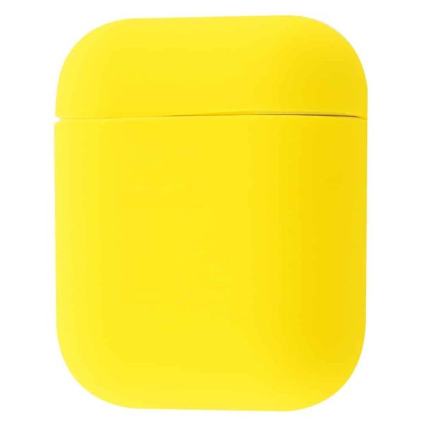 Чехол Silicone Ultra Slim для Apple Airpods Lemon yellow 36600