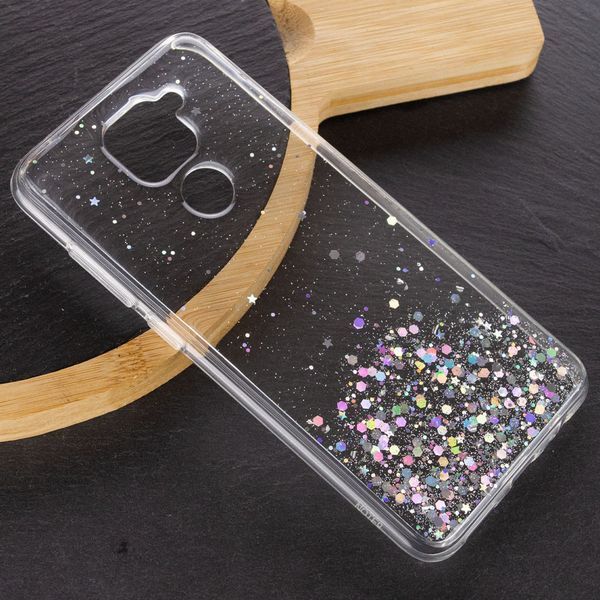 Чехол с блестками Shine Glitter для Xiaomi Redmi Note 9 / Redmi 10X Прозрачный 54412