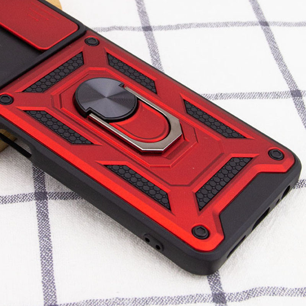 Протиударний чохол Camsh Serg Ring для Xiaomi Redmi Note 10 Pro Червоний 66396