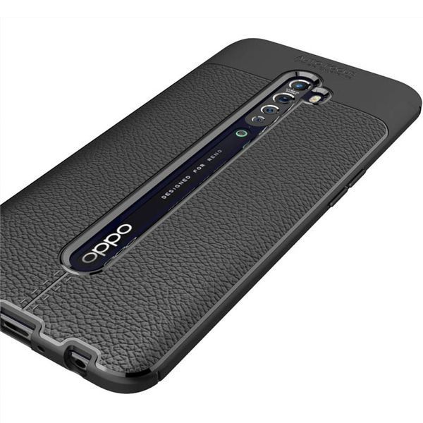 Чехол Imkoz с имитацией кожи для Oppo Reno 2 Черный 45997