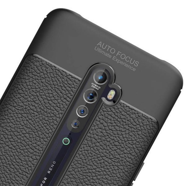 Чехол Imkoz с имитацией кожи для Oppo Reno 2 Черный 45997