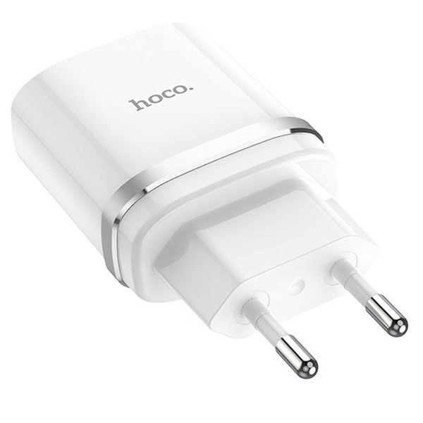 Мережевий зарядний пристрій Hoco C12Q Smart Quick Charge 3.0 1USB / 3A White 47048