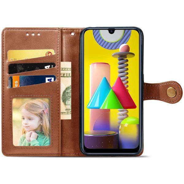 Чохол-книжка ETMA Gelan для Xiaomi Redmi 9C / 10A Коричневий 46047
