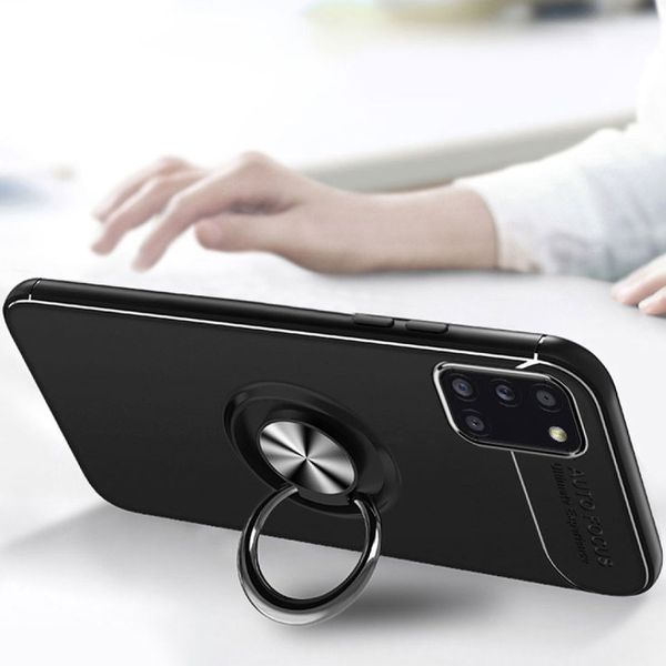Чехол Din Color Magnet Ring для Samsung Galaxy A31 Черный 44436