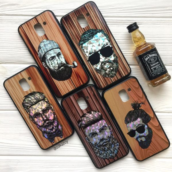 Чехол BARBER для Samsung J600 Galaxy J6 2018 в очках cветлый 32852