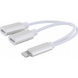 Адаптер Lightning to 2 Lightning (Audio + Charge) White 37515 2