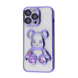 Чехол Shining Bear с блестками для Iphone 13 Pro Purple 82397