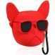 Чехол Animal с карабином для Apple Airpods Бульдог / Красный 50572 2