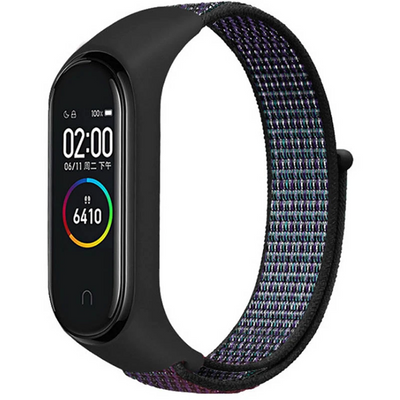 Ремінець Nylon New для Xiaomi Mi Band 3/4/5/6/7 Dark Purple 86248