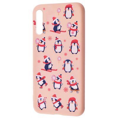 Чохол WAVE New Year для Samsung Galaxy A50/A30s Penguins / Pink sand 48308
