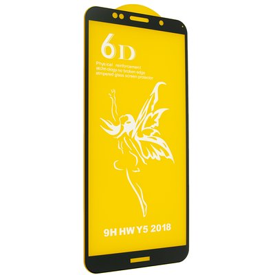 Захисне скло 6D Premium для Huawei Y5 / Y5 Prime 2018 / Honor 7A Black 50175