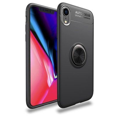 Чехол Din Color Magnet Ring для Iphone XS Max Черный 34964