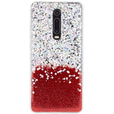 Чехол Galaxy Glitter для Xiaomi Redmi K20 / K20 Pro / Mi 9T / Mi 9T Pro Красный 45656