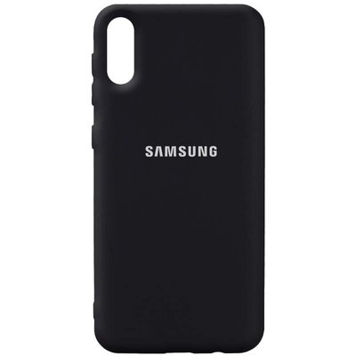 Чохол Silicone Cover для Samsung Galaxy A02 Чорний / Black 54667