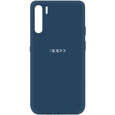 Чохол Silicone Cover A для Oppo A91 Синій / Navy Blue 59250