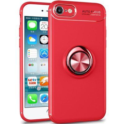 Чохол Din Color Magnet Ring для Iphone 7 / 8 / SE 2020 Червоний 52885