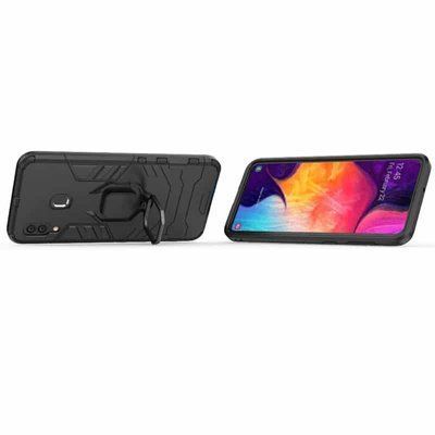 Протиударний чохол Transforme Ring для Samsung Galaxy M20 Сірий 37886