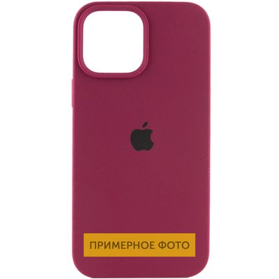 Чохол Silicone Case для Iphone 16 Plus Бордовий / Maroon