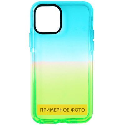 Чохол Sunny Gradient для Xiaomi Redmi Note 11 / Note 11s Синій / Салатовий 80234