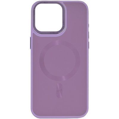 Чохол TPU+Glass Sapphire Midnight MagSafe для Iphone 15 Pro Бузковий / Dasheen 81241