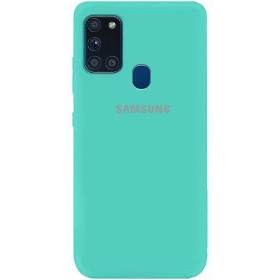 Чехол Silicone Cover A для Samsung Galaxy A21s Бирюзовый / Ocean Blue 42978