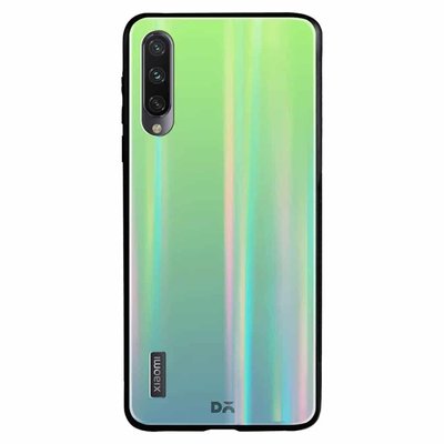 Чохол TPU+Glass Gradient Aurora для Xiaomi Mi 9 Lite / Mi CC9 Зелений 36839