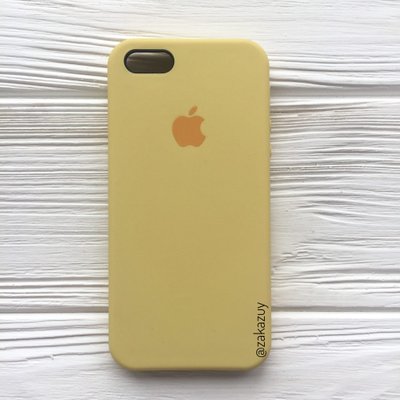 Чехол Silicone Case для Iphone 5 | 5s | SE Light Yellow 30496