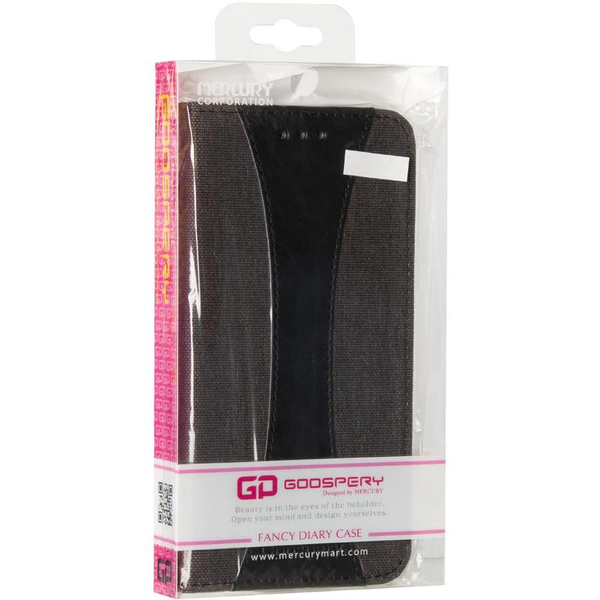 Чехол-книжка Goospery Canvas Series с карманом для Xiaomi Redmi 5A / Redmi Go Черный 66698