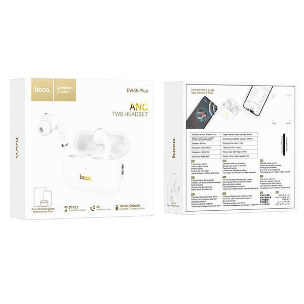 Бездротові навушники HOCO EW56 Plus TWS White 83586