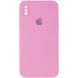 Чехол Silicone Case Square для Iphone X / XS Розовый / Light pink 53347 1