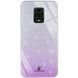 Чохол TPU+Glass з блискітками Swarovski для Xiaomi Redmi Note 9s / Note 9 Pro Фіолетовий 45947