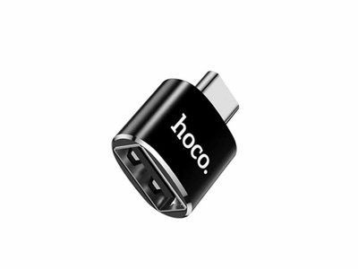 Адаптер Hoco UA5 USB to Type-C Black 37737